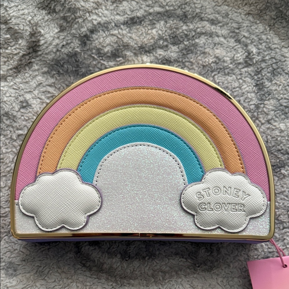 Stoney Clover Lane Rainbow Cloud Bag - Pink, Orange, Blue